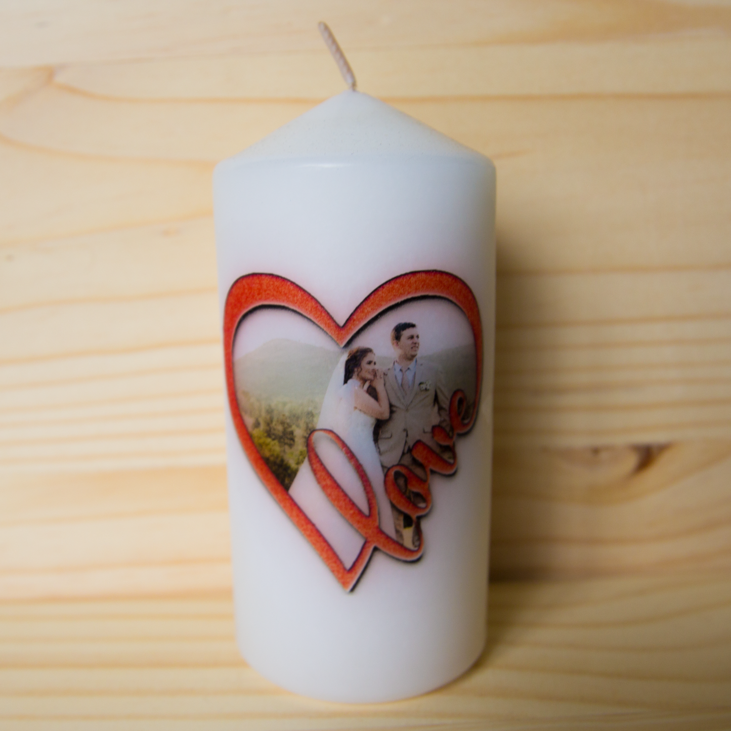 • Personalized candles