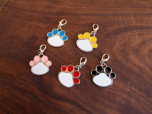 Metal Dog Tag Paw Print