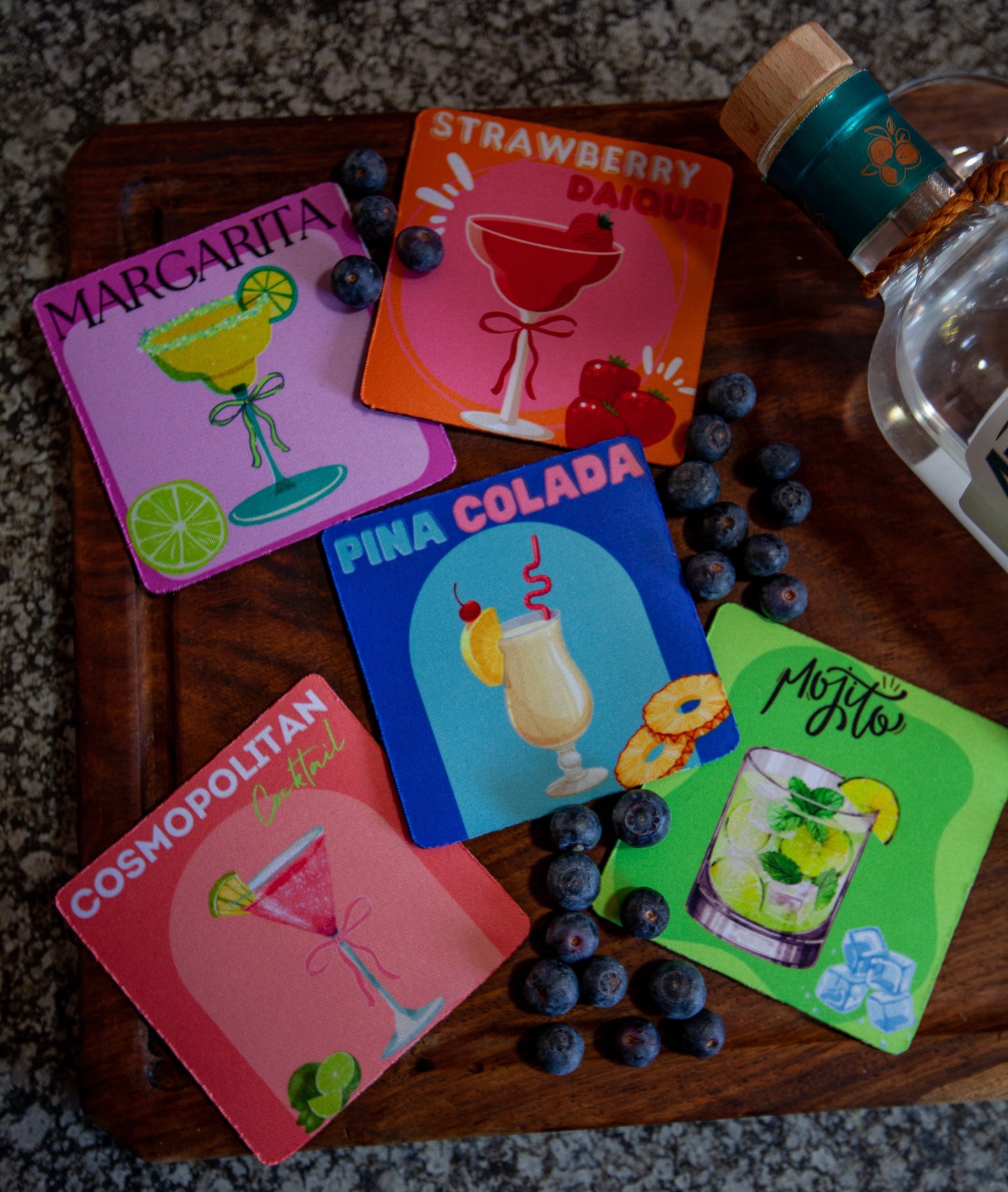 Customizable Rubber Coasters