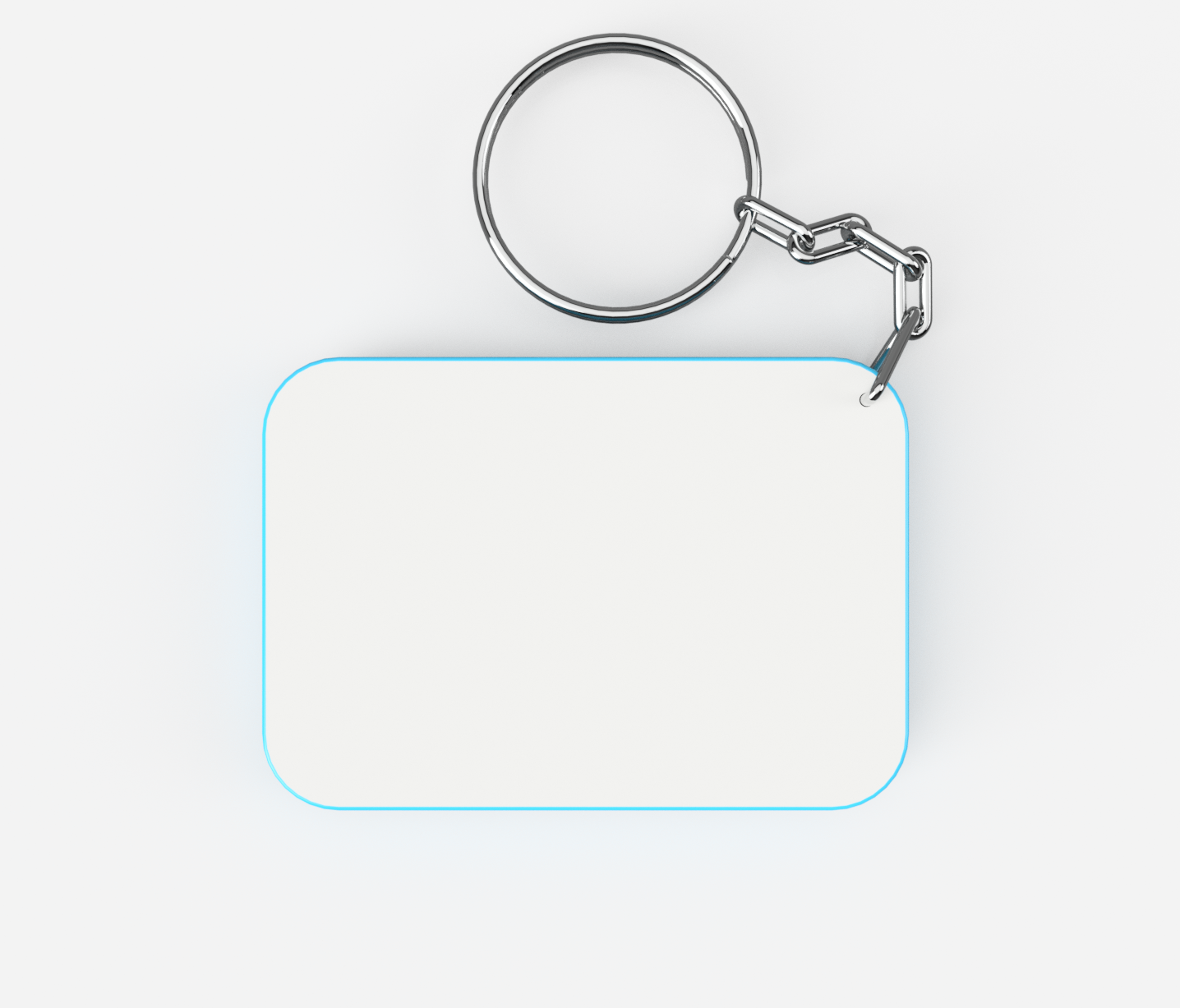 •	Double Sided Key Rings